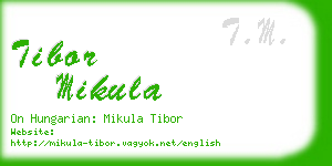 tibor mikula business card